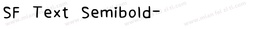 SF Text Semibold字体转换